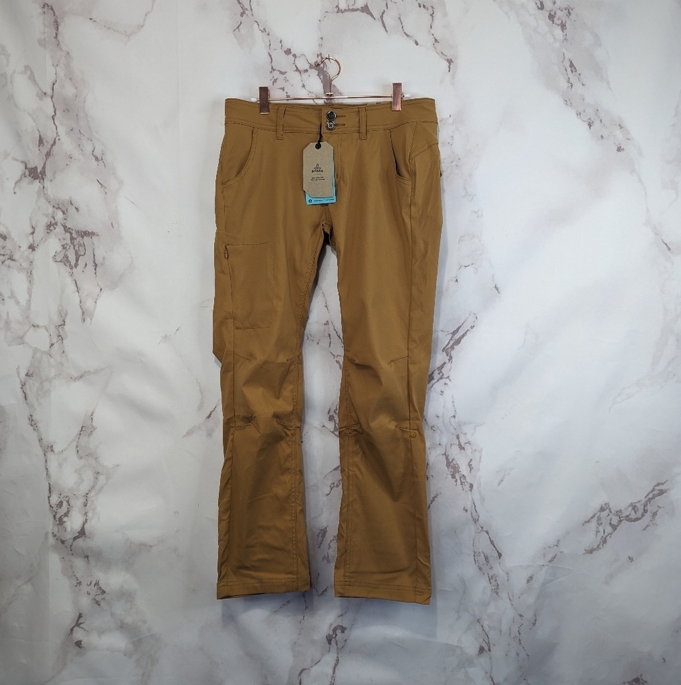 Prana Halle Straight Pant Size 14Short Reg Women Brown Earthbound